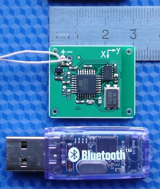 акселерометр Bluetooth и адаптер Bluetooth-USB