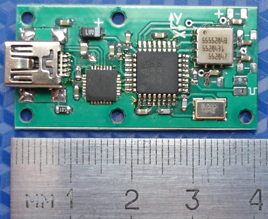 прецизионный акселерометр USB